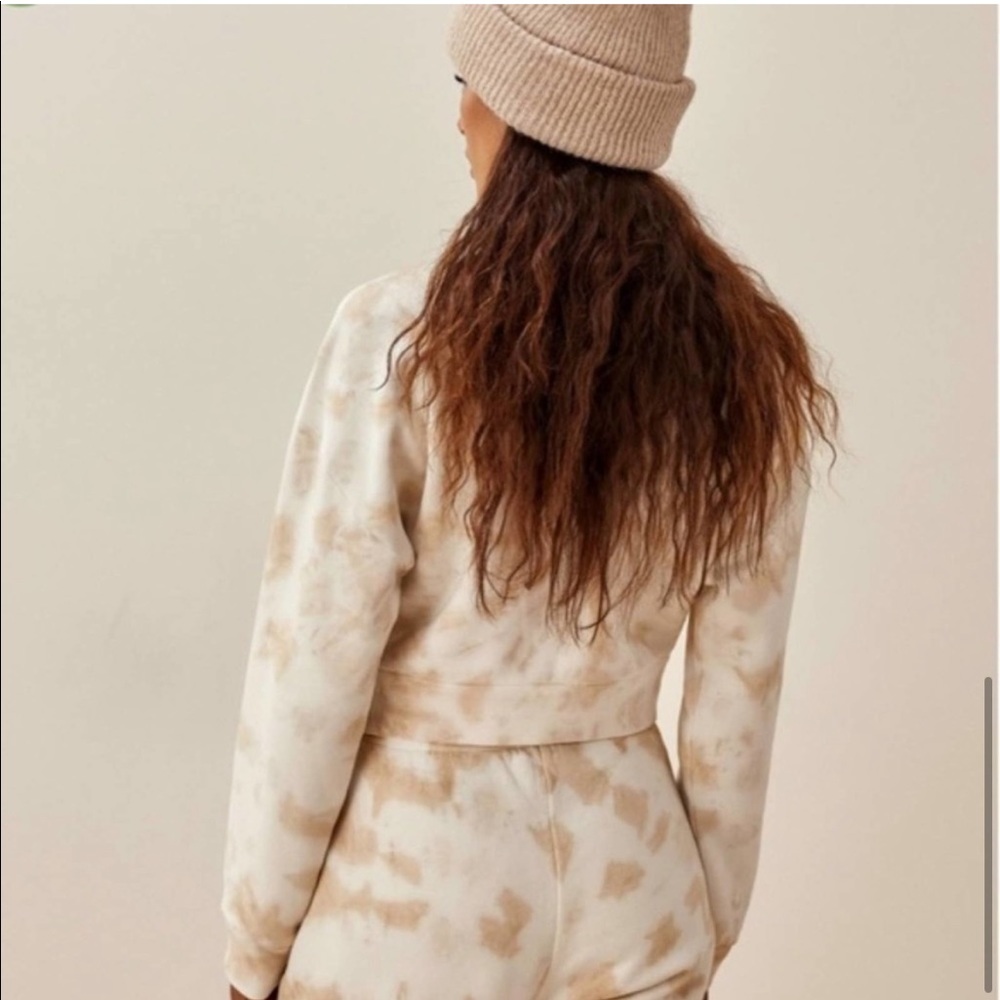 NWOT Reformation Hunter Swirl Tie Dye Crewneck Pullover Sweatshirt - Picture 4 of 9